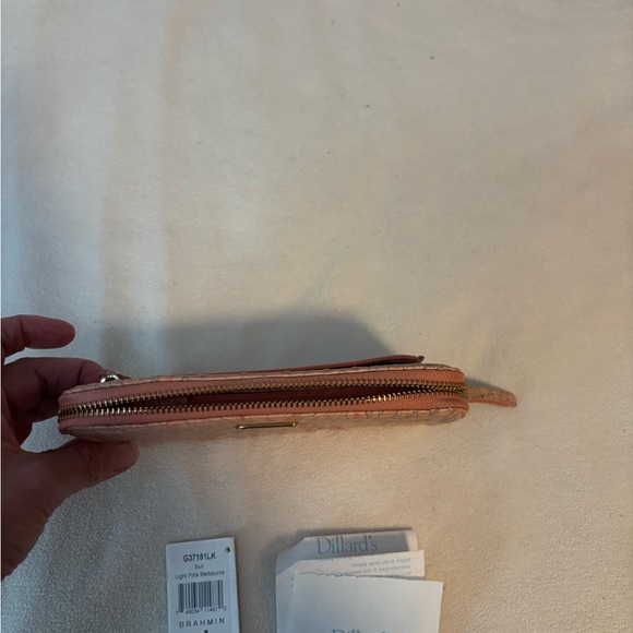 Brahmin Blush Crocodile Embossed Wallet - Picture 2 of 8